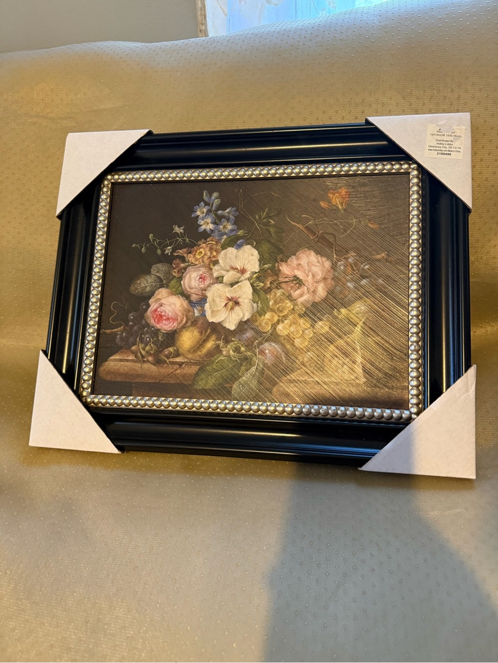 Black Framed Floral Wall Art - Home Accents